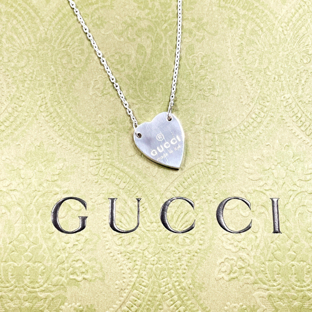 GUCCI Necklace 223512 J8400 8106 Silver925 Silver Trademark Heart
