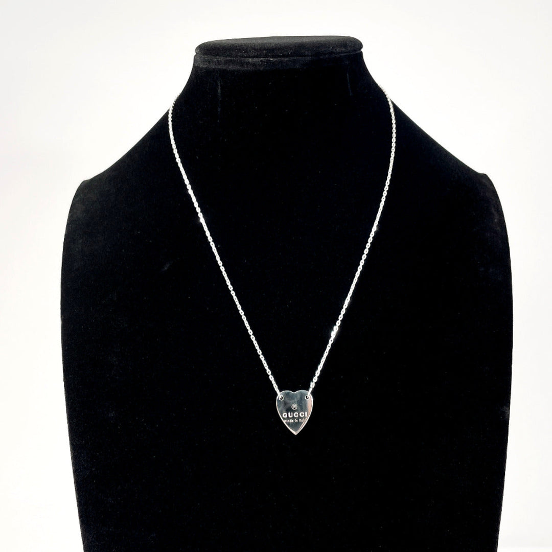 GUCCI Necklace 223512 J8400 8106 Silver925 Silver Trademark Heart
