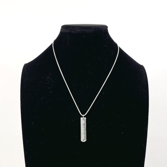 TIFFANY&Co. Necklace Silver925 Silver Bar Pendant 1837