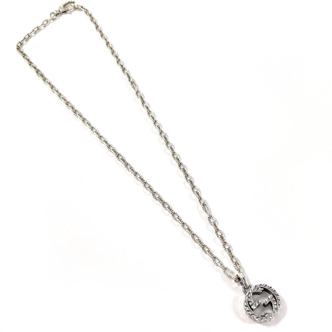 GUCCI Necklace 455307 J8400 0811 Silver925 Silver Interlocking G