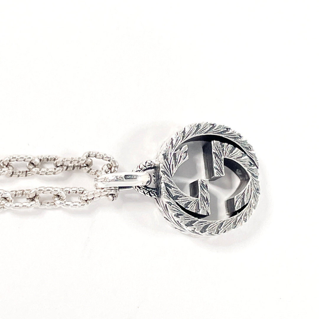 GUCCI Necklace 455307 J8400 0811 Silver925 Silver Interlocking G