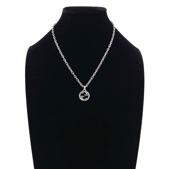 GUCCI Necklace 455307 J8400 0811 Silver925 Silver Interlocking G