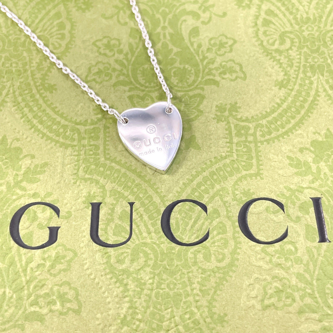 GUCCI Necklace 223512 J8400 8106 Silver925 Silver Trademark Heart