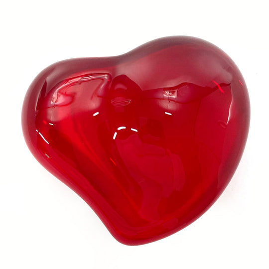 TIFFANY&Co. object Glass Red El Saperetti Heart paper weight