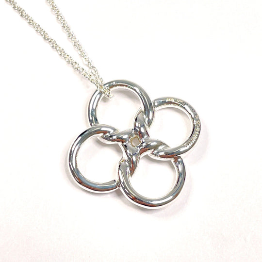 TIFFANY&Co. Necklace Silver925 Silver El Saperetti Quadro Folio Clover