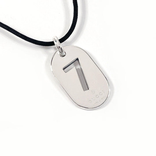 GUCCI Necklace Silver925 Silver No.7 Plate unisex Used Authentic