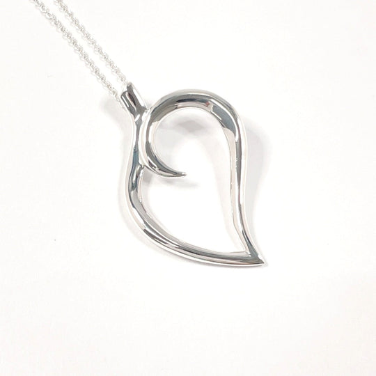 TIFFANY&Co. Necklace Silver925 Silver Leaf heart