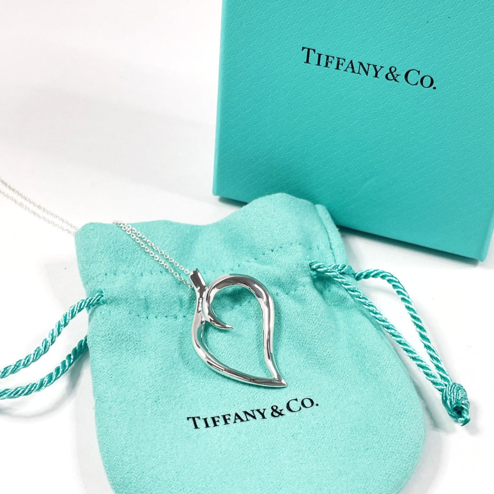 TIFFANY&Co. Necklace Silver925 Silver Leaf heart