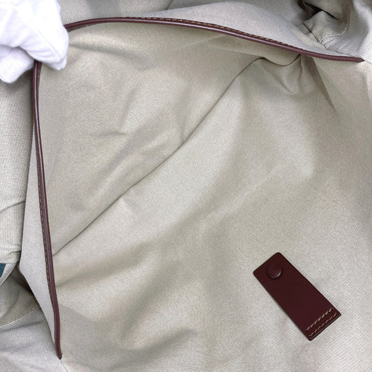 MARNI Boston Duffel bag leather blue Color block