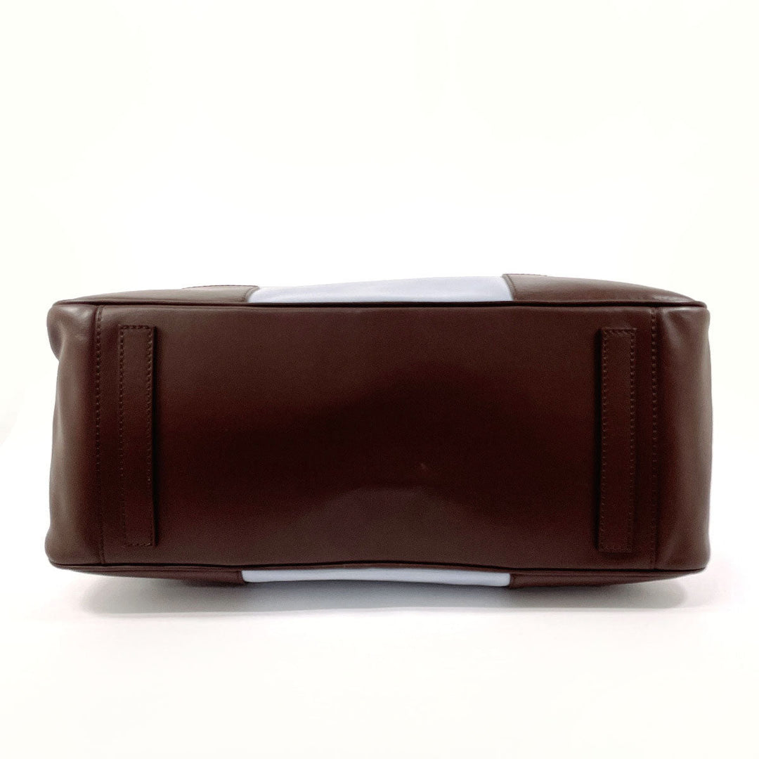 MARNI Boston Duffel bag leather blue Color block