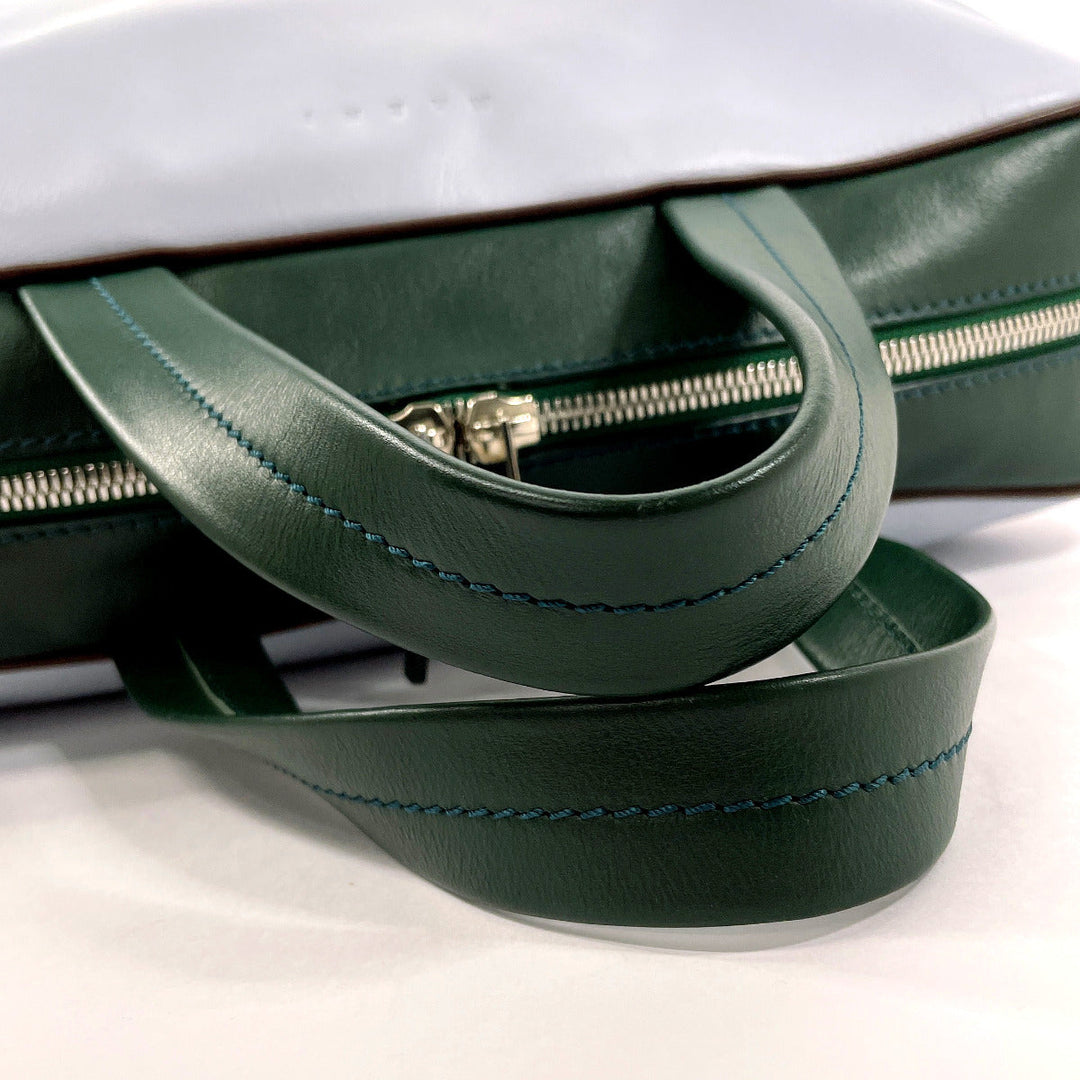 MARNI Boston Duffel bag leather blue Color block