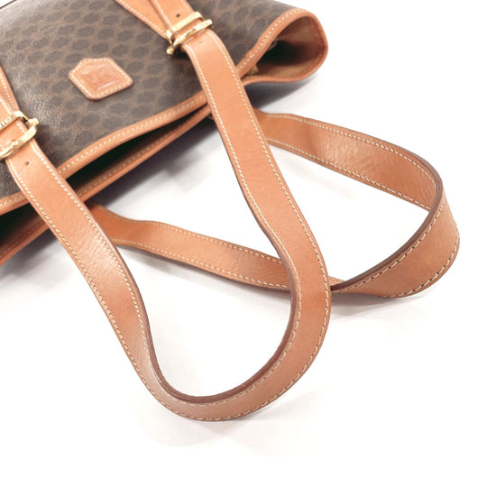 CELINE Tote Bag PVC Brown Macadam Women Used Authentic