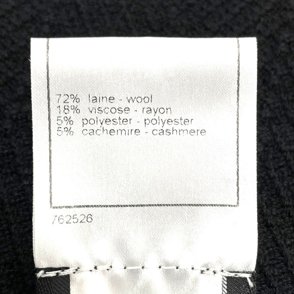 CHANEL setup P29091K00191 Wool, Rayon, Cashmere / Polyester black 06A Glitter knit flare skirt Women 38/34 Used Authentic