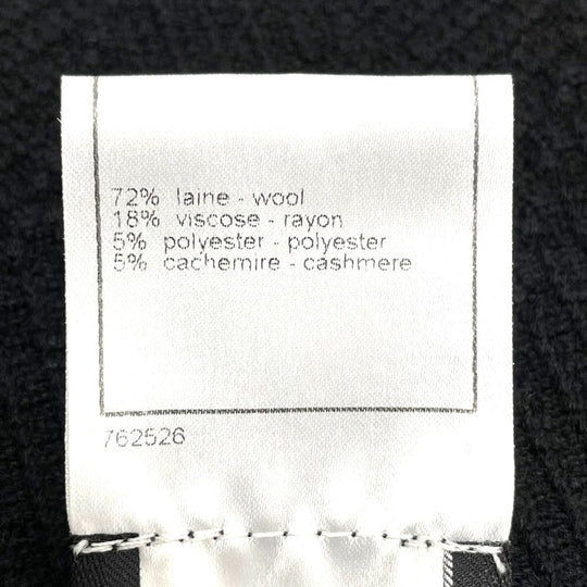 CHANEL setup P29091K00191 Wool, Rayon, Cashmere / Polyester black 06A Glitter knit flare skirt Women 38/34 Used Authentic