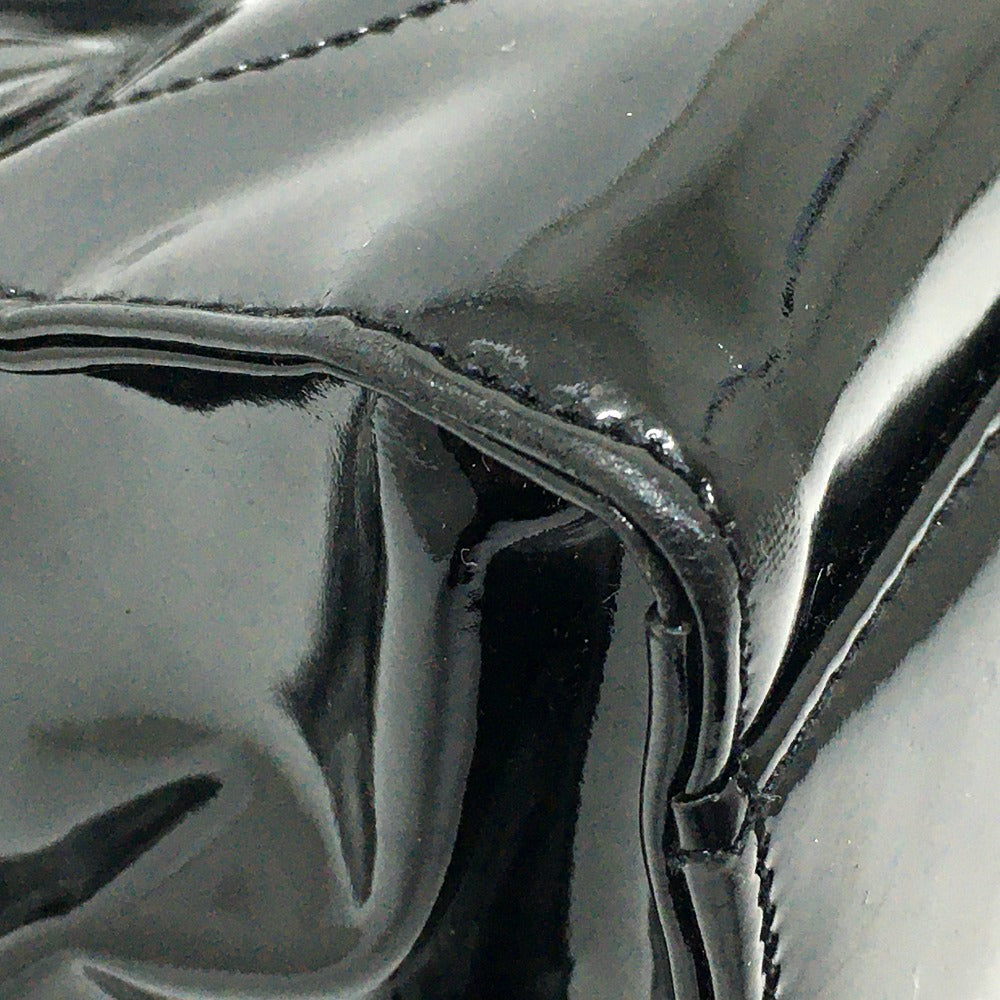 CHANEL Shoulder Bag Patent leather black CCCOCO Mark purse Women Used Authentic