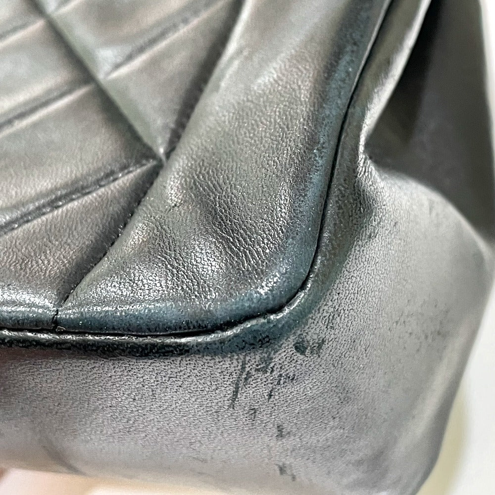 CHANEL Shoulder Bag lambskin black CCCOCO Mark Diana 22 Women Used Authentic