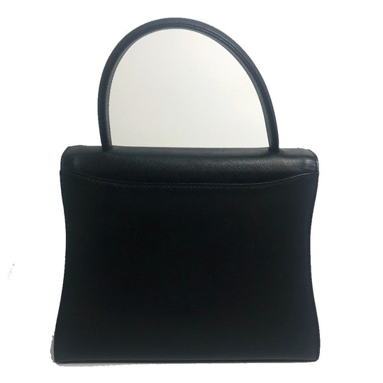 GIVENCHY Handbag leather black Shoulder Bag vintage unisex(Unisex) Used Authentic