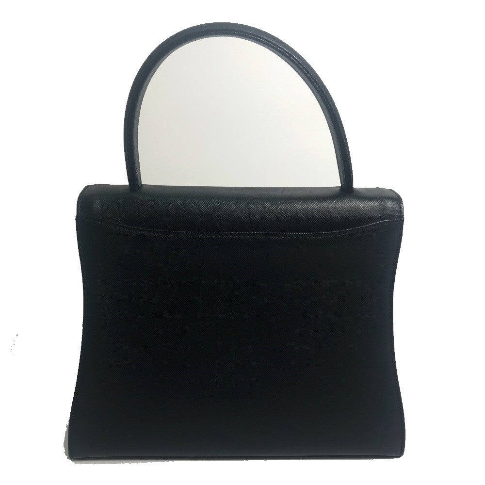 GIVENCHY Handbag leather black Shoulder Bag vintage unisex(Unisex) Used Authentic