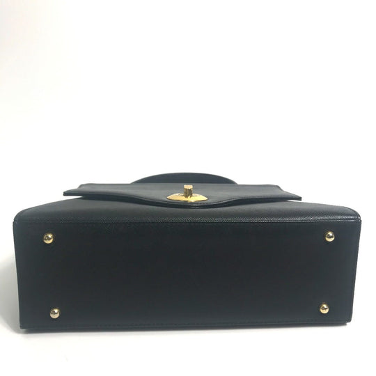 GIVENCHY Handbag leather black Shoulder Bag vintage unisex(Unisex) Used Authentic