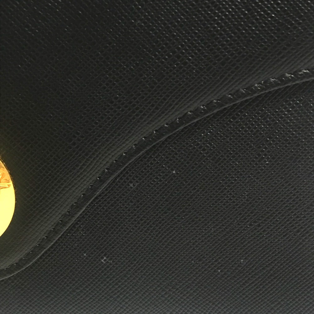 GIVENCHY Handbag leather black Shoulder Bag vintage unisex(Unisex) Used Authentic