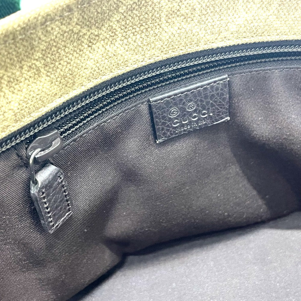 GUCCI Tote Bag 374433 GG canvas beige GG Sherry line Women Used Authentic