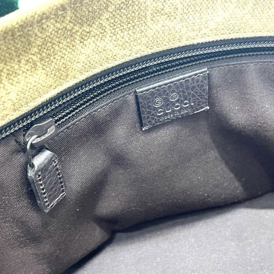 GUCCI Tote Bag 374433 GG canvas beige GG Sherry line Women Used Authentic