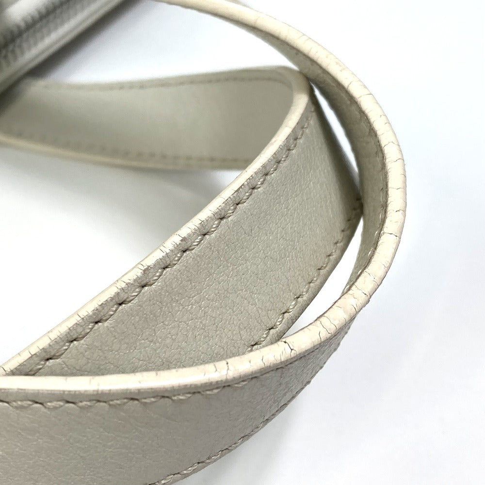 LOEWE Tote Bag leather white anagram Briefcase Business bag unisex(Unisex) Used Authentic