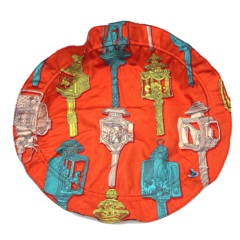 HERMES Pouch silk multicolor Overall handle Petit Ash