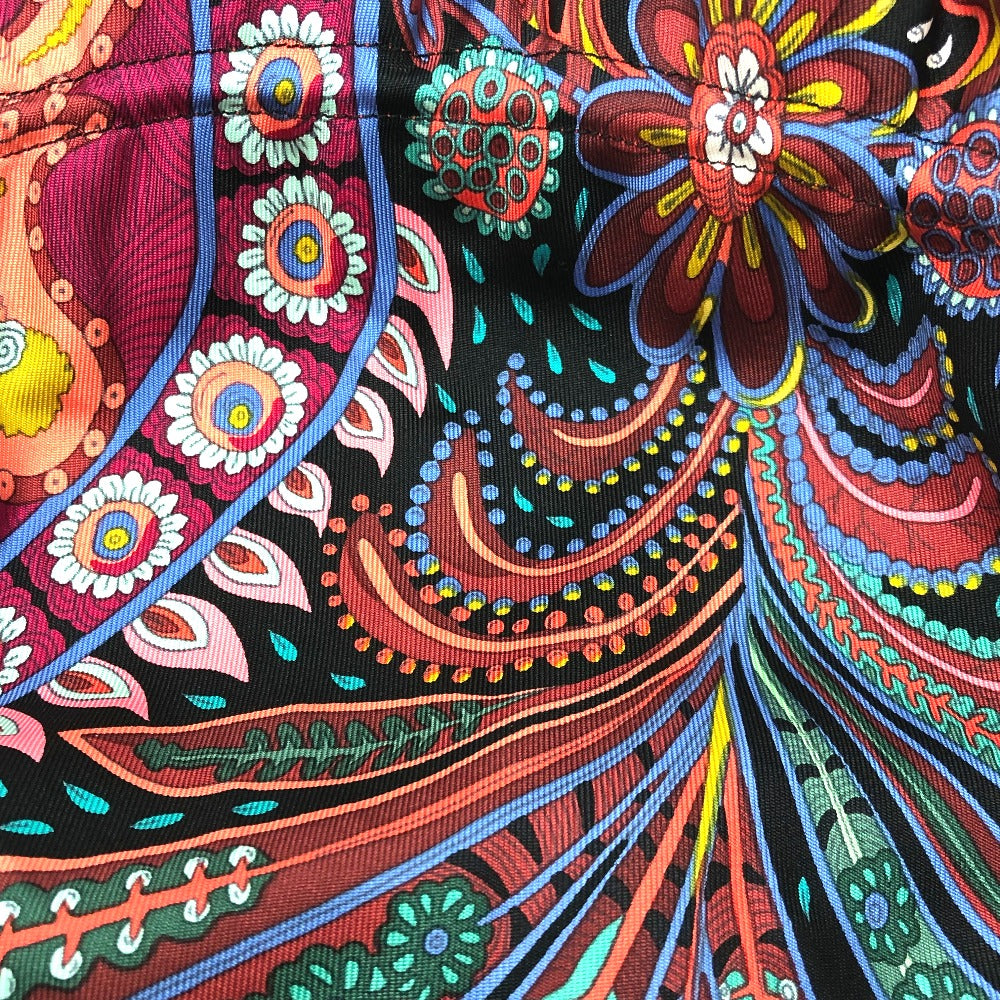 HERMES Pouch silk multicolor Overall handle Petit Ash