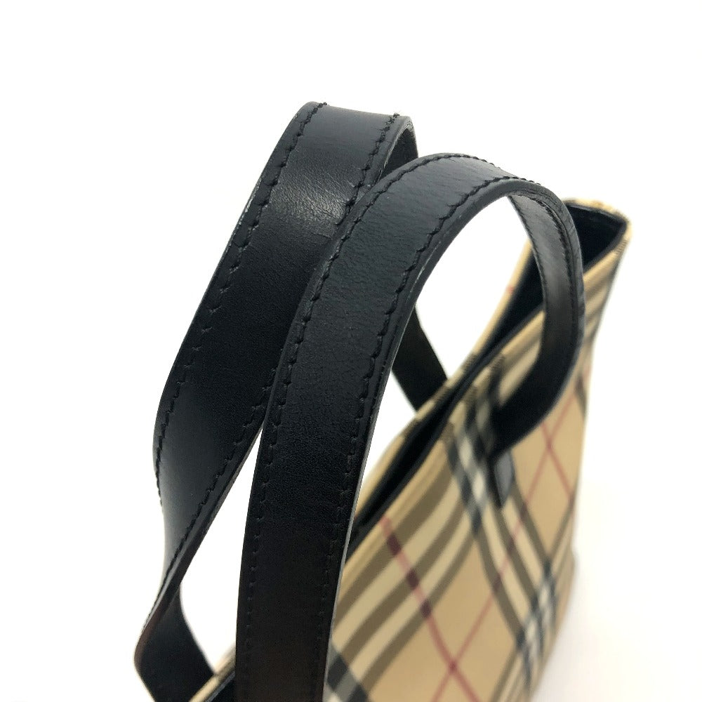BURBERRY Tote Bag PVC / Leather beige check
