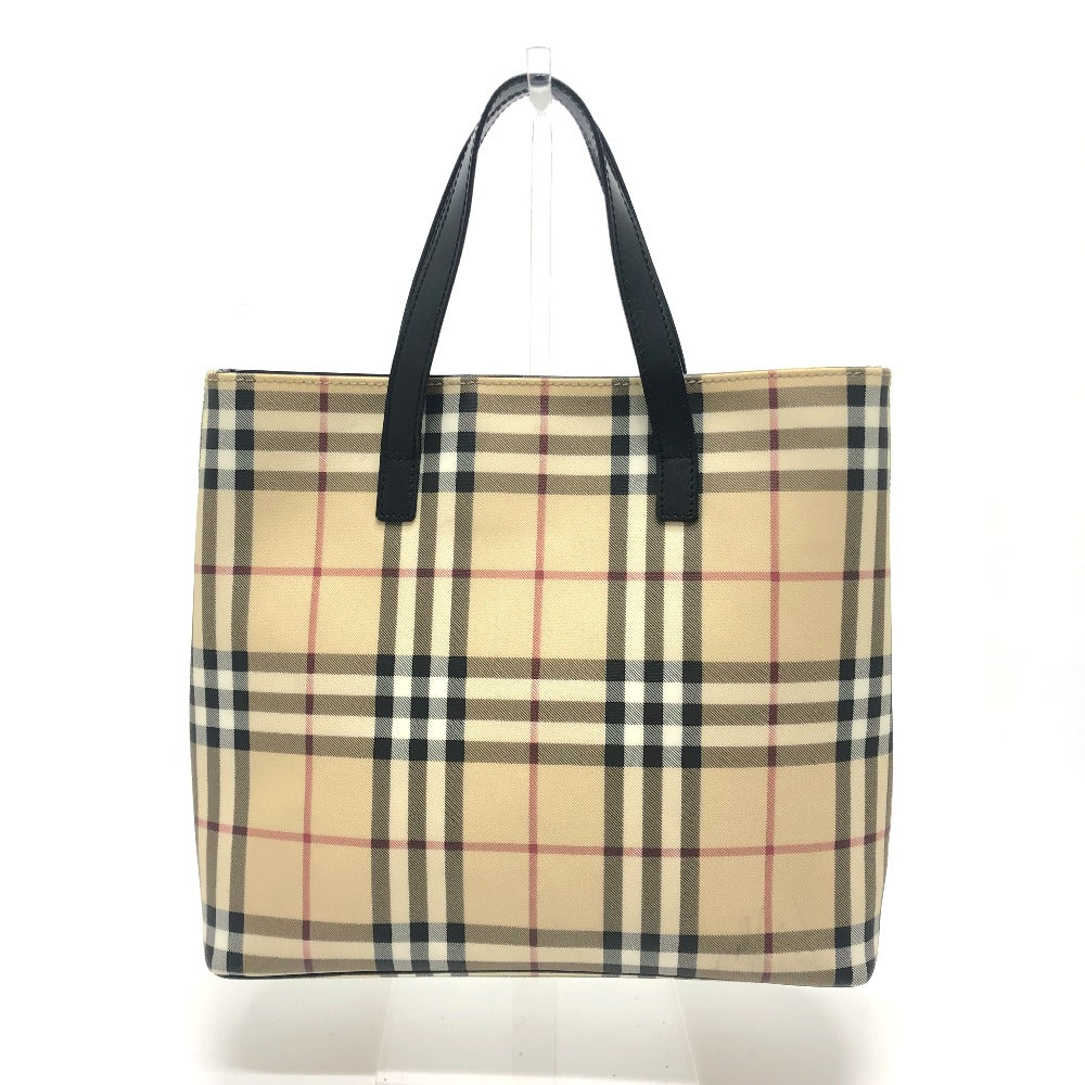 BURBERRY Tote Bag PVC / Leather beige check