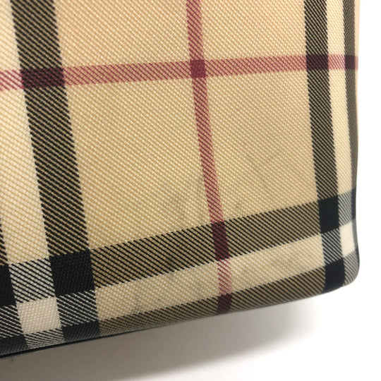 BURBERRY Tote Bag PVC / Leather beige check
