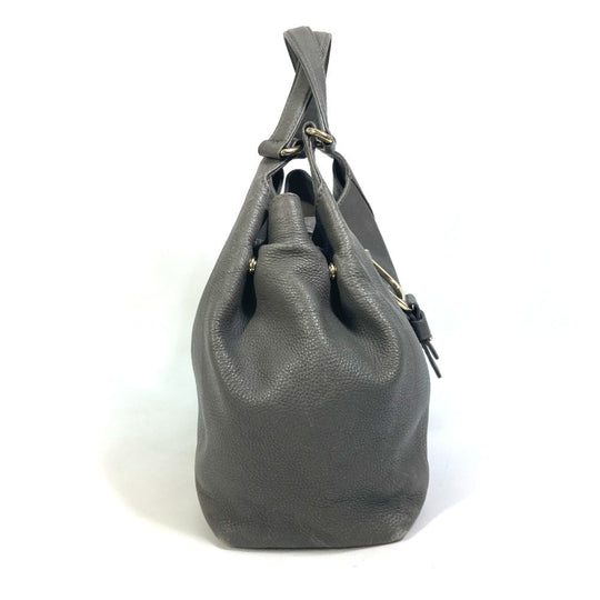 GUCCI Tote Bag 268747 leather Brown D-shaped ring Women Secondhand Authentic