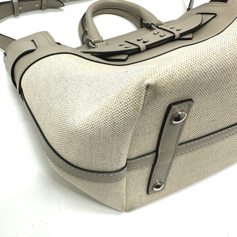 BURBERRY Handbag 4076673 Canvas / leather beige Belt bag medium Women Used Authentic