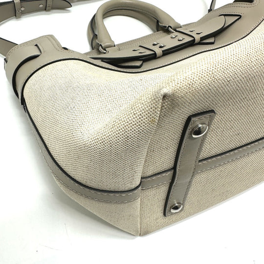 BURBERRY Handbag 4076673 Canvas / leather beige Belt bag medium Women Used Authentic