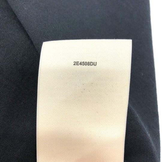 HERMES one piece cotton black Embroidery pocket dress dress Women 42 Used Authentic