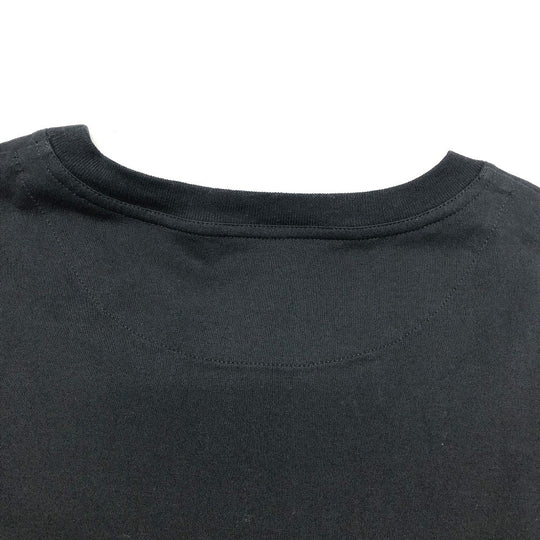 HERMES one piece cotton black Embroidery pocket dress dress Women 42 Used Authentic