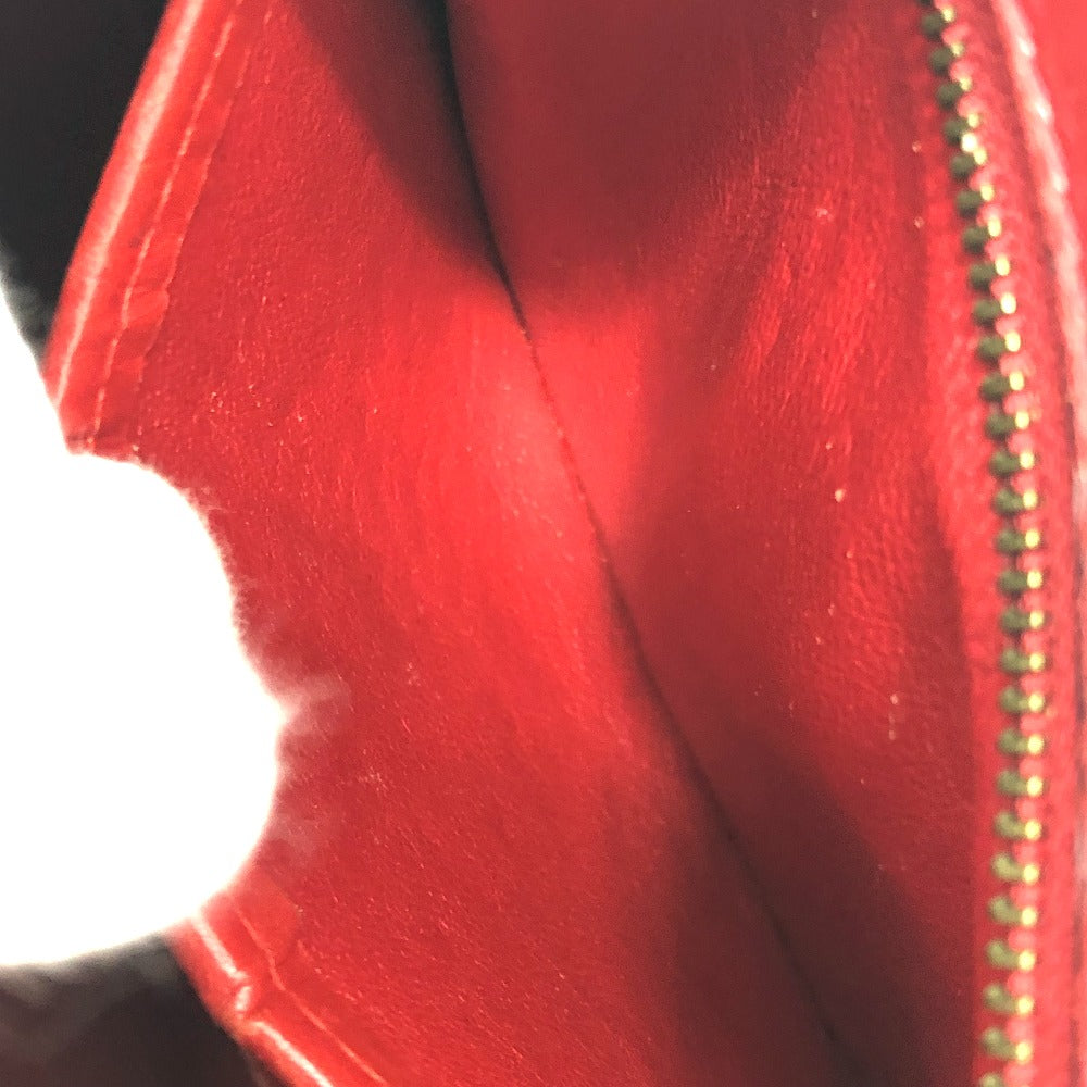 CELINE Handbag leather Red Mini tote Women Used Authentic