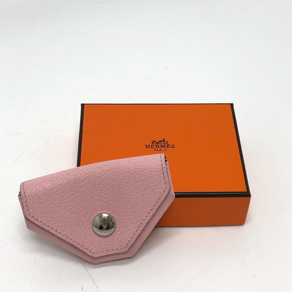 HERMES Coin case Shave pink Revan Cattle Women Used Authentic