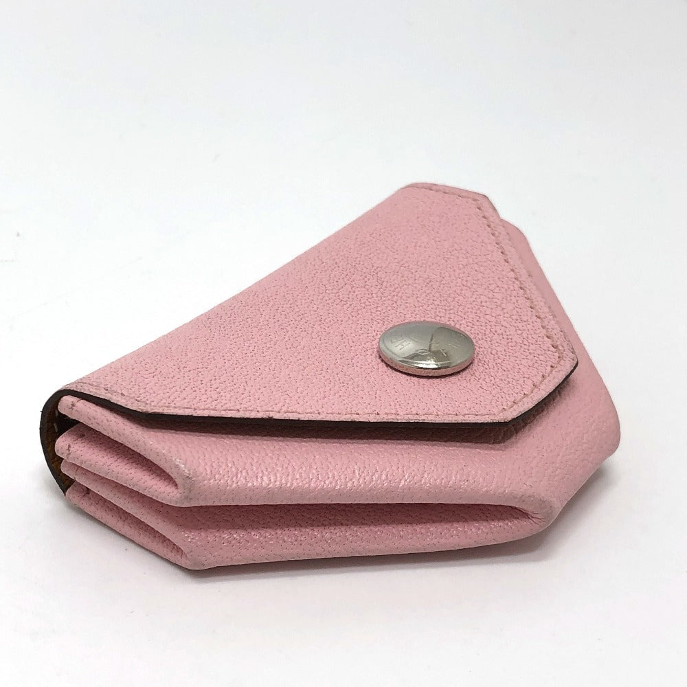 HERMES Coin case Shave pink Revan Cattle Women Used Authentic