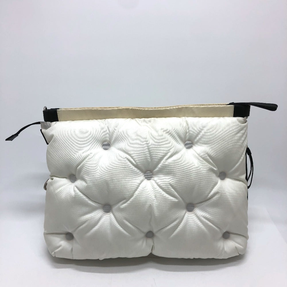 MARTIN MARGIELA Shoulder Bag Canvas leather white Gram slam