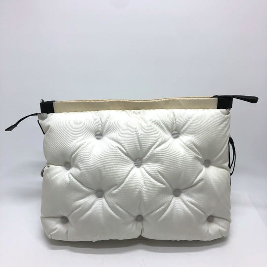 MARTIN MARGIELA Shoulder Bag Canvas leather white Gram slam