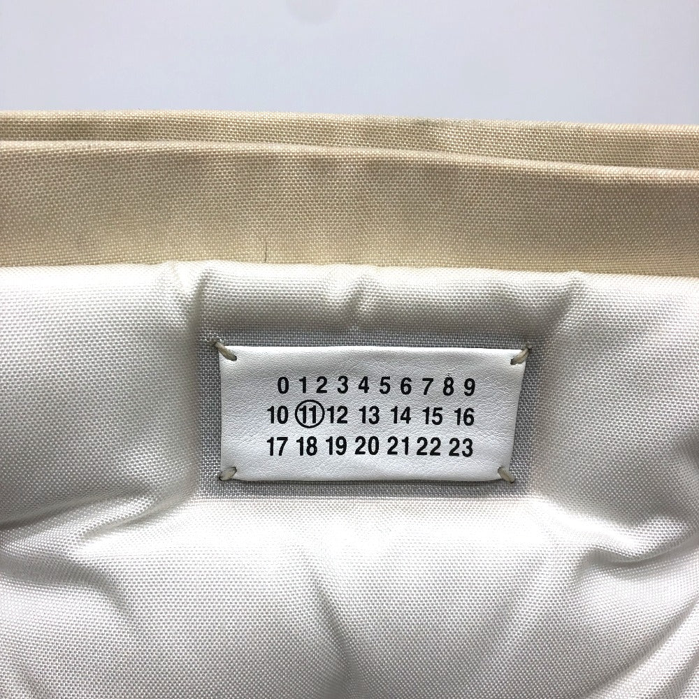 MARTIN MARGIELA Shoulder Bag Canvas leather white Gram slam