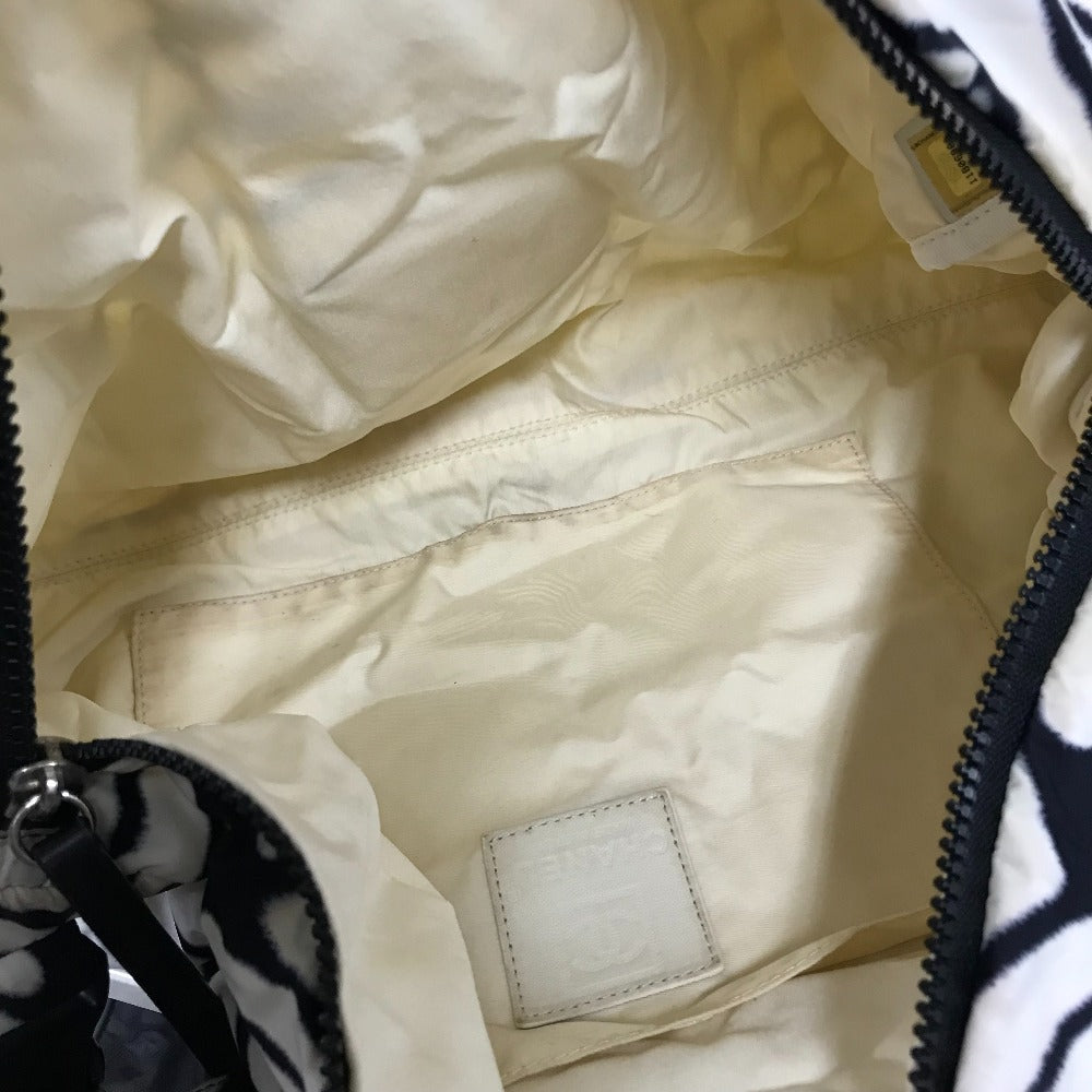 CHANEL Shoulder Bag Nylon white Sports CC COCO Mark Women Used Authentic