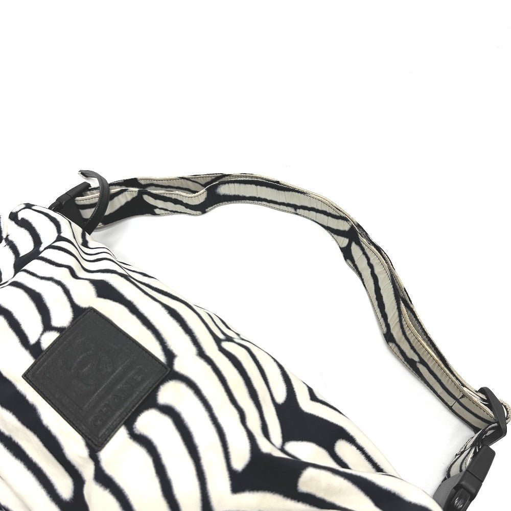 CHANEL Shoulder Bag Nylon white Sports CC COCO Mark Women Used Authentic