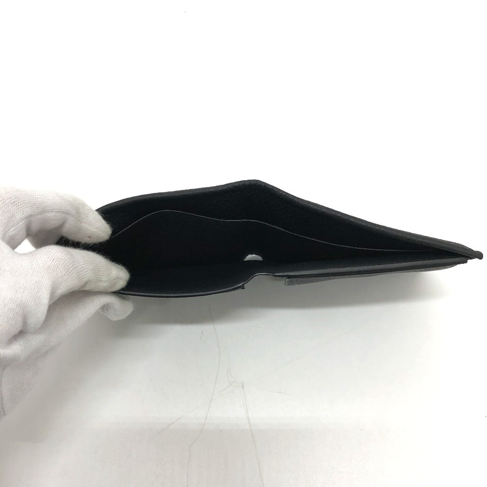 BURBERRY Folded wallet 8043377 leather black logo Wallet mens Used Authentic