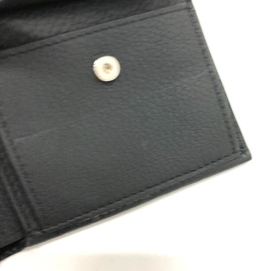 BURBERRY Folded wallet 8043377 leather black logo Wallet mens Used Authentic