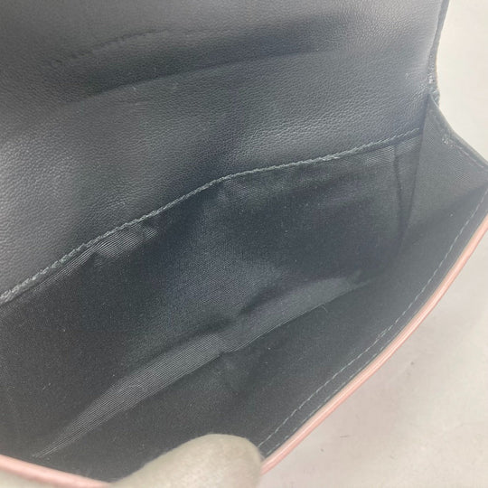 Alexander Wang Long Wallet Purse leather pink Rhinestone Skull Women Used Authentic