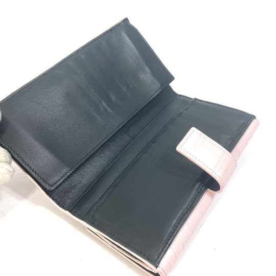 Alexander Wang Long Wallet Purse leather pink Rhinestone Skull Women Used Authentic