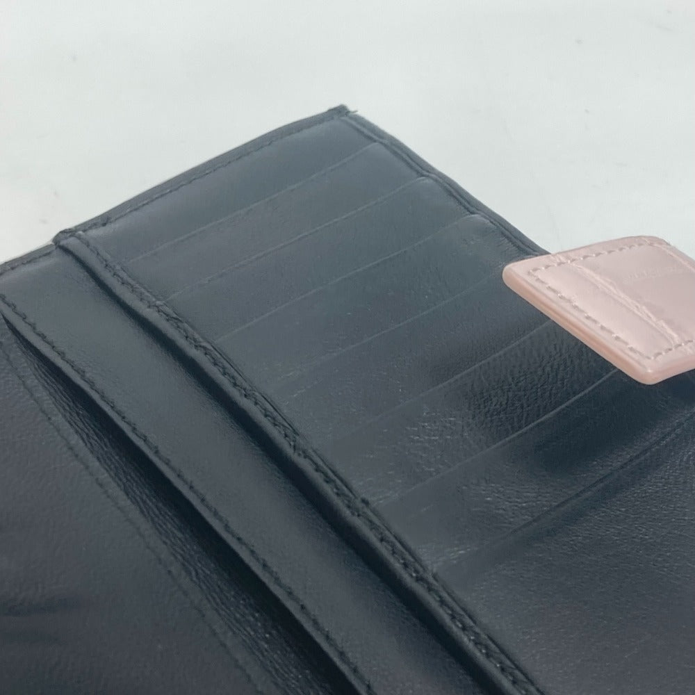 Alexander Wang Long Wallet Purse leather pink Rhinestone Skull Women Used Authentic